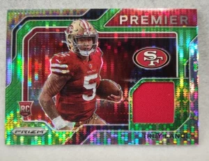 Patch maglia Panini Prizm Trey Lance Neon Green Pulsar Rookie Premier 2021 49ers - Foto 1 di 2