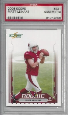 2006 SCORE Matt Leinart GEM MINT PSA 10 #331 - Image 1 of 2