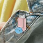 Pastel Color Inhaler Shape Brooches - Metal Alloy Lapin Pin Badges Brooch 1pcs
