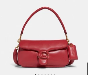 Neu mit Etikett Coach Pillow Tabby 26 Damen Leder Schultertasche – Red Apple 550 $ - Bild 1 von 10