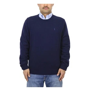 Suéter Polo Ralph Lauren Manga Larga Cuello Redondo Lavable Cachemira - Azul Marino - - Imagen 1 de 2