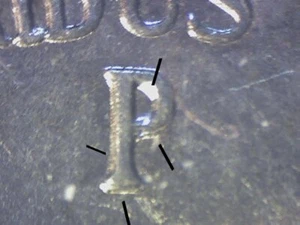 1942-P JEFFERSON NICKEL REPUNCHED MINTMARK P/P/P/P RPM-001 GEM T24 - Picture 1 of 4