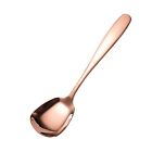 Square Head Stainless Steel Spoons, Rice& Soup Spoons, Large Spoons for Home