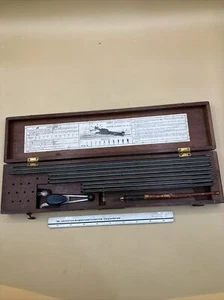 Vintage Keuffel & Esser Co Leroy Lettering Set Drafting With Wood Case Read Desc - Picture 1 of 18