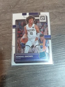 2022-23 Donruss Optic Rated Rookie Kendall Brown RC 217 Pacers IND - Picture 1 of 2