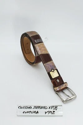 Cintura in Pelle"Pitone"(Patch) Tortora- Cod. VP2 - Stefano Corsini - Immagine 1 di 4