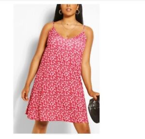New Red Paisley Print SUMMER HOLIDAY Cami Sun Dress PLUS Size 20 CURVE