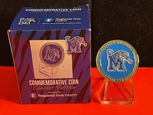 Neue University of Memphis Tigers 2-seitige Gedenkmünze "Penny & Larry" - Bild 1 von 2