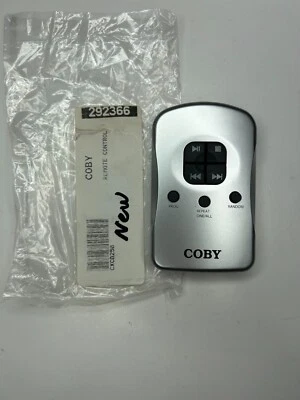 Coby Remote Control, OEM NOS for CXCD250 CD Radio Cassette Player Recorder - Image 1 of 2