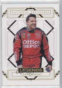 2021 Panini National Treasures Legends Holo Gold /10 Tony Stewart #53 HOF