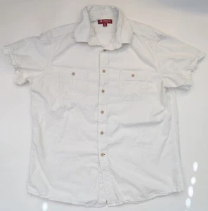 Daniel Cremieux Slim Fit Ivory Short Sleeve Cotton/Linen Blend Men's Size XL - Picture 1 of 8
