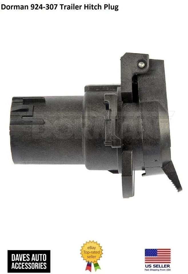 Enchufe conector eléctrico de enganche de remolque #924-307 para GMC Sierra 1500 1999-12 Foto 1 de 4
