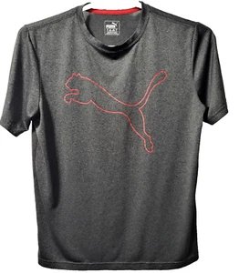 Camisa Puma Jersey Dry Cell Fit Tela Para Hombre Negro Rojo Diseño Manga Corta Mediana - Imagen 1 de 12