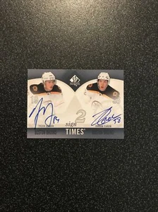 TYLER SEQUIN, JORDAN CARON 2010-11 SP Authentic ROOKIE RC DUAL AUTO CARD# ST2-SC - Picture 1 of 2