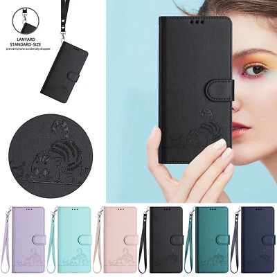 For Google Pixel 9A/9 Pro XL/8A Crossbody Cat Pattern RFID Blocking Wallet Case - Image 1 of 4