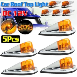 5x Amber Teardrop Roof running light for Semi trailer Clearance cab Marker - Picture 1 of 12
