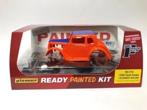 Pioneer Slot Car 1934 Ford Coupe Legends Racer Kit 12 Listo Pintado Naranja Azul - Imagen 1 de 2