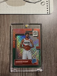 2022-23 Donruss Optic Choice Shaedon Sharpe Red Green Rated Rookie Trailblazers