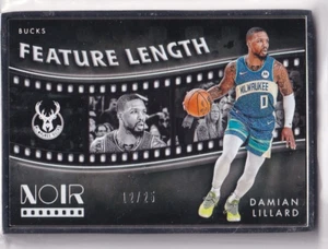 Panini Noir 2023-24 NBA No. 260 Damian Lillard Silver Metal Frame 12/25 - Bild 1 von 2