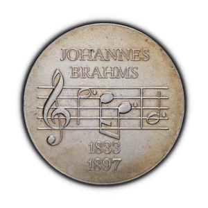 GERMANY. 1972, 5 Mark - Johannes Brahms, Composer, East (DDR) 1 - Picture 1 of 3