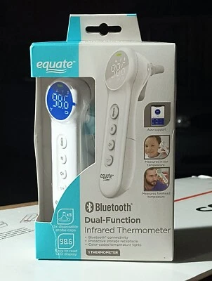 Equate Termometro Infrarossi Bluetooth Doppia Funzione, Modalità Fronte e Orecchio - Immagine 1 di 4