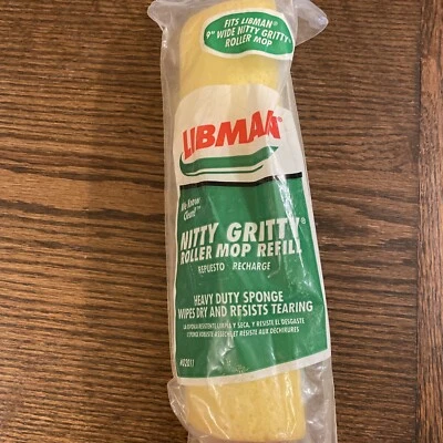 NITTY GRITTY 9 Inch Tear Resistant Sponge Roller Mop Refill #02011 libman - Image 1 of 4