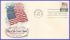 USA5 #1338 U/A FLEETWOOD FDC Flag and White House - Picture 1 of 1