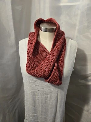 New Infinity Loop Neck Scarf New Soft  Handmade Crocheted - Image 1 of 4