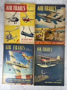 Air Trails Lot Of 4 1948-49 Vintage Aviation Hobbyist Magazine Collectible - Picture 1 of 13