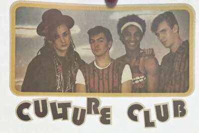 Original Vintage Culture Club Boy George 1980’s New Wave Banda Hierro En Transferencia Foto 1 de 2