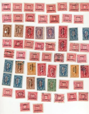 Stock Transfer Revenue Mixture - 60+ 1918-22 - Image 1 of 4