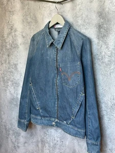 Levi's Engineered Denim Jacket Distressed Jeans Rare Men's Sz Medium 70200 0651 - Picture 1 of 15