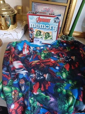 Marvel Avengers Memory Board Game 2-6 Players & Soft Sweat Top Age 6-7 - Image 1 of 4