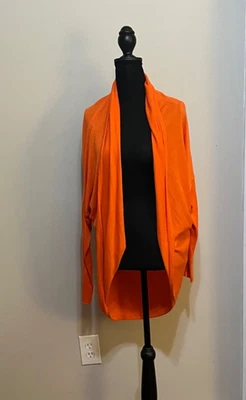 Cárdigan Lauren Ralph Lauren Y2K Mangas Ala de Murciélago Cuello Drapeado Mezcla de Seda S/M Foto 1 de 4