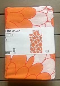 IKEA KRANSMALVA Bettbezug und 2 Kissenbezüge, 150x200 cm / 59x79", orange, NEU - Bild 1 von 6