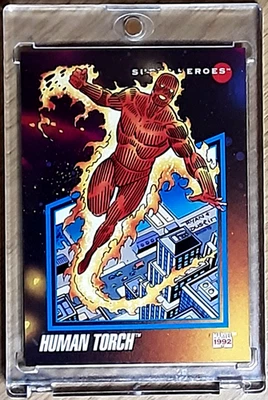 1992 Marvel Universe Serie 3 Karte 58 HUMAN TORCH. - Bild 1 von 3
