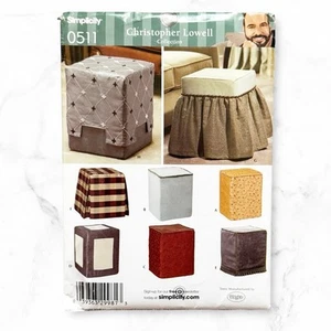 Simplicity Pattern 0511 4103 Collection Ottoman Cover Christopher Lowell ungeschnitten - Bild 1 von 4