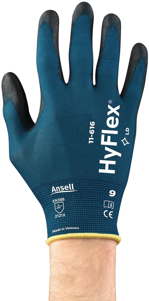 ANSELL GMBH Handschuhe HyFlex® 11-616 Arbeitshandschuhe Schutzhandschuhe Bauhandschuhe ANSEL