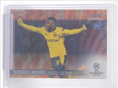 YOUSSOUFA MOUKOKO 2020 STADIUM CLUB CHROME ORANGE WAVE ROOKIE RC Q5860 - Image 1 of 2