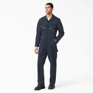 Dickies Men's Deluxe Blend Coverall Long Sleeve Jumpsuit Uniform Workwear 48799 - Picture 1 of 13