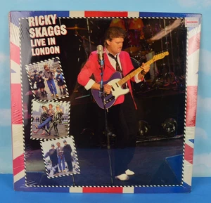 Sealed Ricky Skaggs Live in London Vintage Vinyl Record 1985 Brand New - Picture 1 of 4