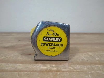 Vintage STANLEY POWERLOCK P3ME 3m-10ft Tape Measure Made In England  - Image 1 of 4