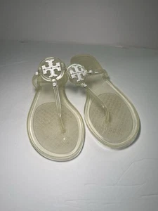 Sandalia Tanga Tory Burch Mini Miller Jelly, Transparente/Blanco, Talla 8 - Imagen 1 de 13