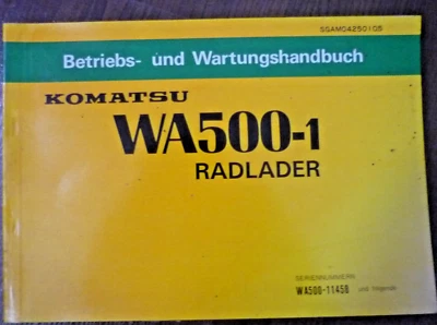 Komatsu RADLADER Betriebs- und Wartungshandbuch WA500-1 - Bild 1 von 2