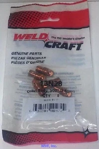 Weldcraft 13N28 Collet Body 3/32" (2.4mm) 5-Pack TIG torch replacement 28ER84*SH - Picture 1 of 1