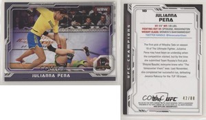 2014 Topps UFC Champions Purple /88 Julianna Pena #10 Rookie RC