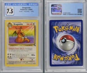 ⭐Dragonite Full Evolution CGC Set ⭐ Base/Fossil Set 1999 Pokémon Cards NM/EXC - Picture 1 of 3