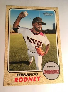 2017 Topps Heritage High Number Jumbo 5x7 Fernando Rodney DBacks 506 01/10 Gold - Picture 1 of 1