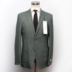 Calvin Klein Mariano Sport Coat Blazer Green Size 40L D100564 - Picture 1 of 13