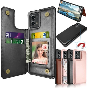 Funda de teléfono para Motorola Moto G Stylus/G 5G 2023, billetera con soporte de cuero - Imagen 1 de 39
